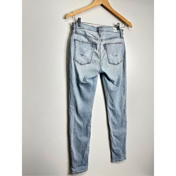HUDSON Jeans Womens Midrise Ankle‎ Natalie Distressed Super Skinny Size 26 - Picture 4 of 9